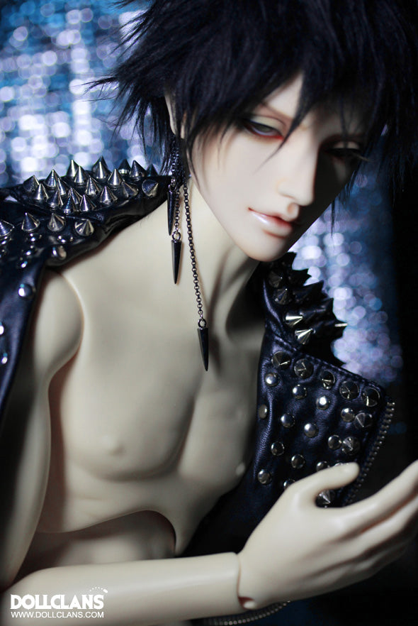 Triple Chain Ear Cuffs Earring (Black Rhodium)