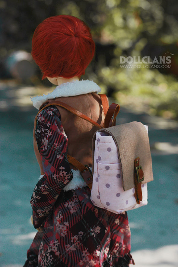 Polka Dot Backpack (Pink/Yellow)