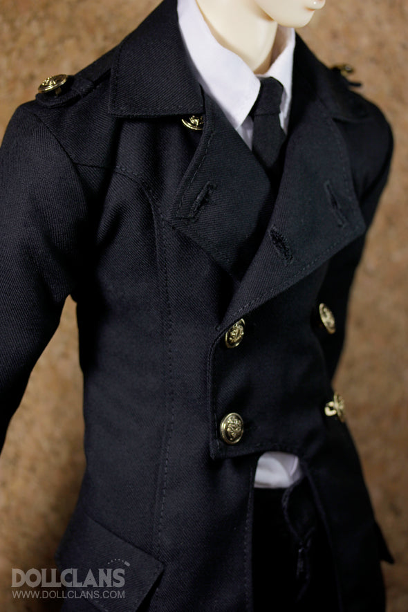 S - Royal Military Coat (Black)