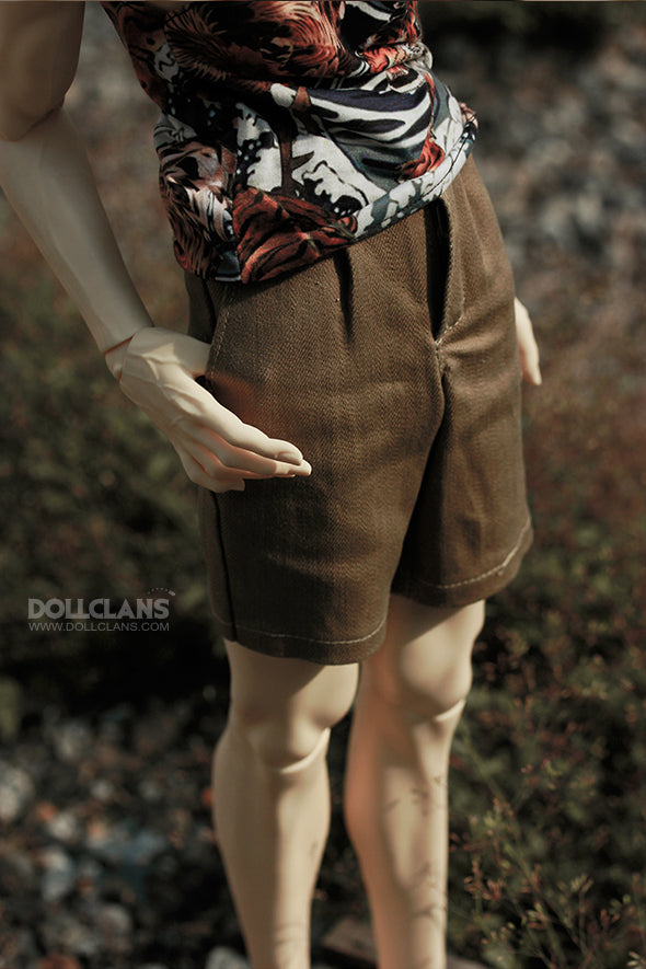 S - Casual Short Pants (brown)