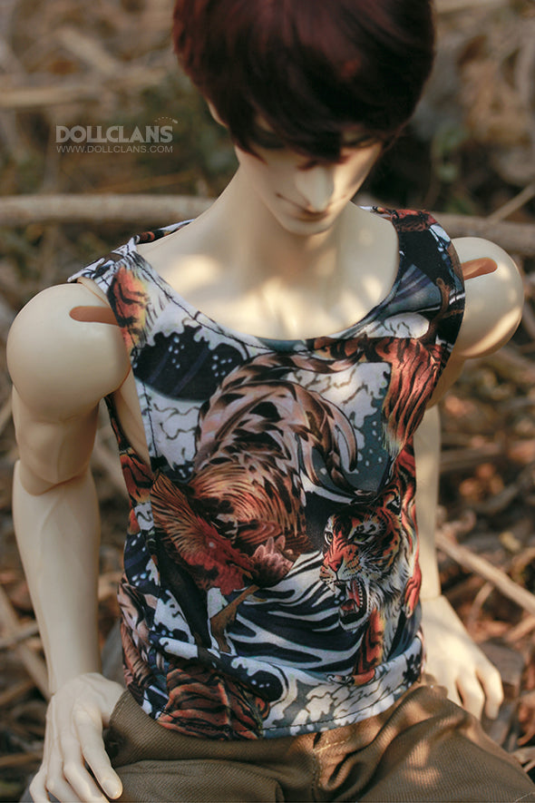 S - Tiger Tank Top (Black)